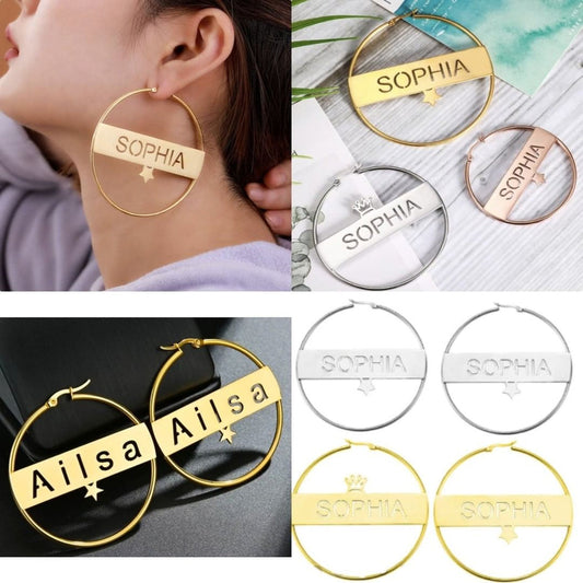 Engraved Earrings
